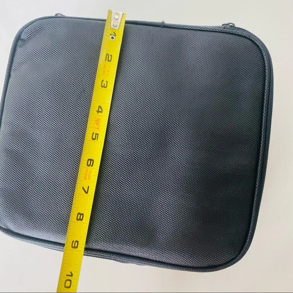 SEPHORA Black Square Zipper Removable Jewelry Makeup Carrying Case Travel Bag